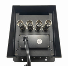 PROCRAFT MINI 2 HOLE LID FEED-THRU RECESSED Stage Pocket/Floor Box w/ 1) WIRED AC 4) XLR FEMALE