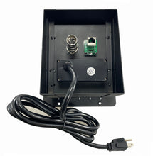PROCRAFT MINI 2 HOLE LID FEED-THRU RECESSED Stage Pocket/Floor Box w/ 1) WIRED AC 1) XLR FEMALE 1 RJ45