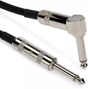 ProCo Excellines EGL 1/4" Straight to 1/4" Right Angle Instrument Cable, Choose Your Desired Length