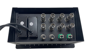 PROCRAFT JUMBO 4 HOLE LID FEED-THRU RECESSED Stage Pocket/Floor Box w/ 2) WIRED AC 8) XLR Female 2) XLR Male 2) RJ45