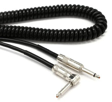 Lava Cable LCRCRM 20 Foot Retro Coil Cord Straight to Right Angle Silent Instrument / Guitar / Bass Cable