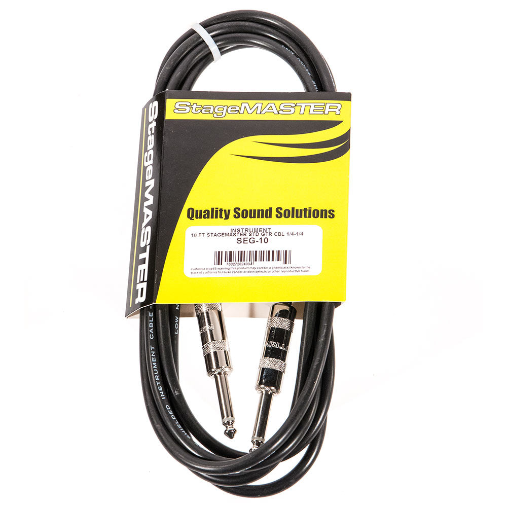 PROCO STAGEMASTER SEG-10 10ft Shielded Patch Cable w/Neutrik 1/4