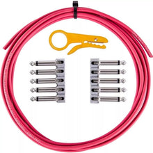 LAVA CABLES LCTRKTR Tightrope DIY High End Pedalboard Cable Kit - 10 foot - Red / Solderless Connections