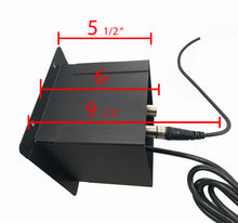 PROCRAFT MINI 2 HOLE LID FEED-THRU RECESSED Stage Pocket/Floor Box w/ 1) WIRED AC 1) RJ45