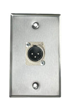 Stainless PROCRAFT SPL-1X-ST-VAR 1 Gang Stainless Pro Audio Installation Wall Plate Loaded, Made in the USA