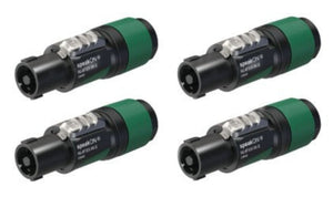 Genuine NEUTRIK NL4FXX-W-S 4-Pole SPEAKON Locking Cable Mount Connector
