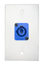 White PROCRAFT SPL-1X-WH-VAR 1 Gang White Pro Audio Installation Wall Plate Loaded, Made in the USA