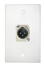 White PROCRAFT SPL-1X-WH-VAR 1 Gang White Pro Audio Installation Wall Plate Loaded, Made in the USA