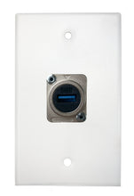 White PROCRAFT SPL-1X-WH-VAR 1 Gang White Pro Audio Installation Wall Plate Loaded, Made in the USA