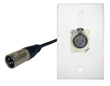 PROCRAFT Stainless Pro Audio Installation Wall Plate Loaded w/ Pigtail Pass thru Cable Made in the USA