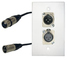 PROCRAFT Stainless Pro Audio Installation Wall Plate Loaded w/ Pigtail Pass thru Cable Made in the USA