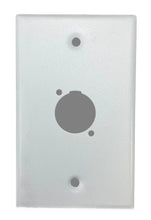 White PROCRAFT SPL-1X-WH-VAR 1 Gang White Pro Audio Installation Wall Plate Loaded, Made in the USA