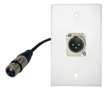 PROCRAFT Stainless Pro Audio Installation Wall Plate Loaded w/ Pigtail Pass thru Cable Made in the USA