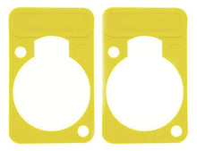 2 Pk Neutrik DSS D-Series Lettering & ID Plate for XLR Panel Connectors