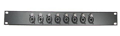 1U Procraft Rack Panel 8 Ch Combo XLR 1/4