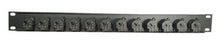 1U Procraft  Rack Panel 12 Ch Combo XLR 1/4" Patch Panel (AFP1U-12NCJ6FI-S)  USA