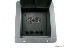 PROCRAFT FPMU-1DUP4X-BK  Recessed Stage Pocket / Floor Box 1 AC + 4 "D" punches