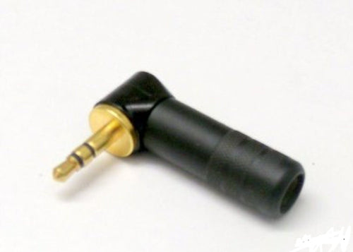 Switchcraft 35HDRABAU Right Angle 3.5mm Connector-Blk/Gold with Solder Terminals