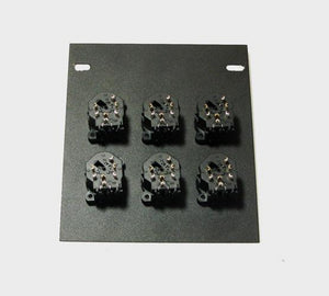 ProCraft Recessed Floor Pocket Box Loaded w/ 6 NCJ6FI-S Neutrik combo 1/4 / XLR