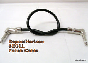 PROCO STAGEMASTER SEGLL-3  3ft Shielded Patch Cable 1/4"RA to 1/4"RA Connectors