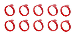 (10 PACK) NEUTRIK PXR-2 Red ID Rings for Neutrik PX Series 1/4" Cable Mount