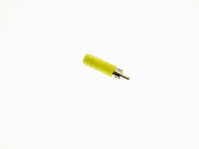 NEW Yellow Switchcraft 3502A-YW Long Body Cable End RCA Male Phono Connector