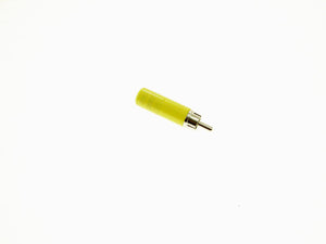 NEW Yellow Switchcraft 3502A-YW Long Body Cable End RCA Male Phono Connector