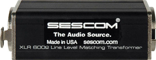 Sescom SES-XLR-ISO 600 Ohm Inline XLR Mic Matching Transformer Made in the USA
