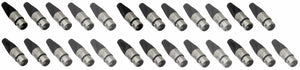 (25 PACK) REAN RC3F 3-Pin XLR Female Cable Mount LO-Z Connector - Nickel Shell