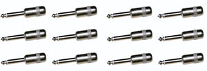 (12 PACK) SWITCHCRAFT 380 1/4" Compact Mono TS Cable Mount Plug w/ 1" Barrel
