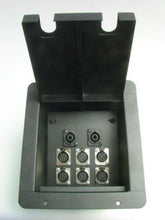 PROCRAFT FPML-8X-BK - Recessed Stage Pocket / Floor Box 8 CH's - customizable