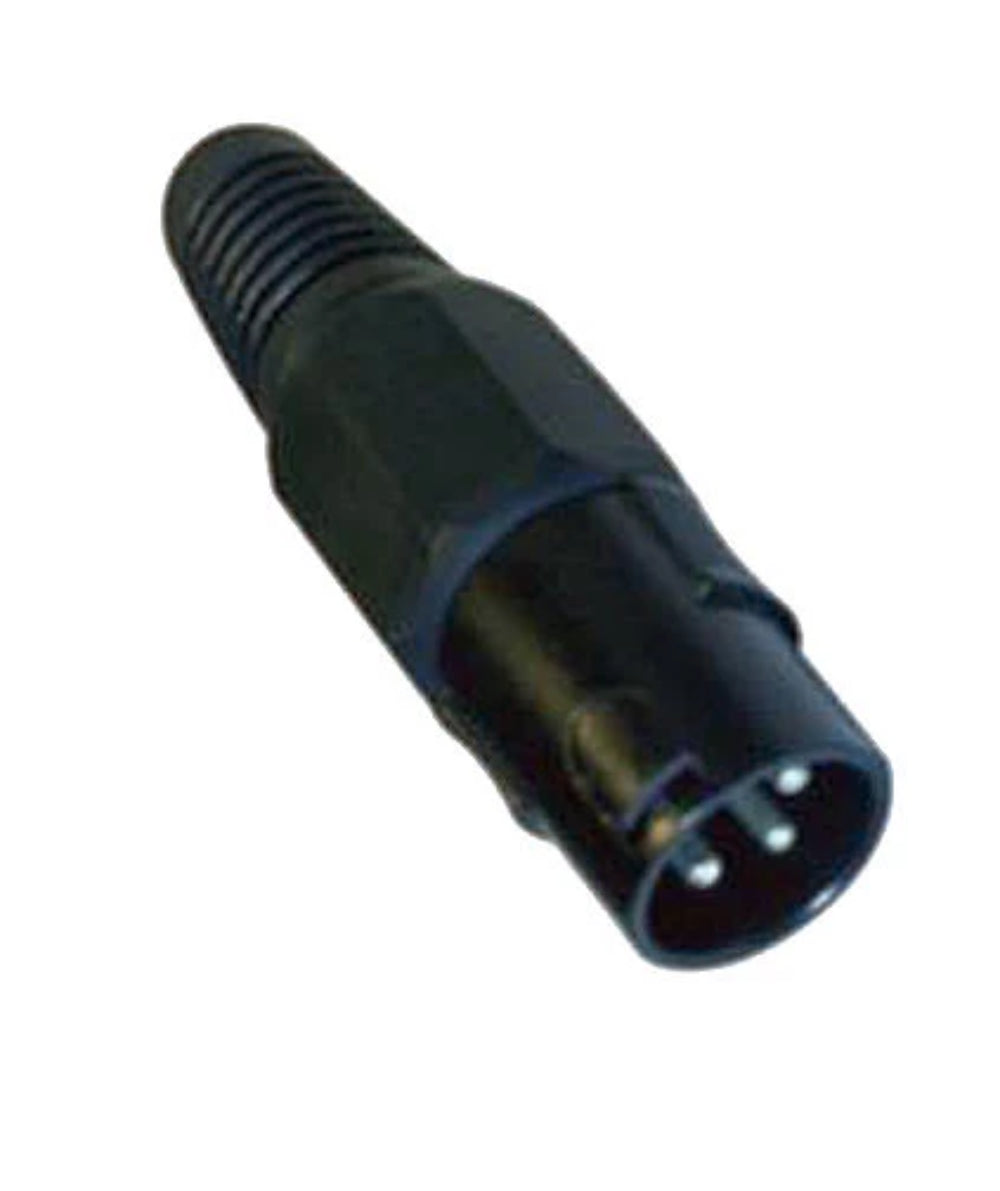 PROCRAFT PC-TX006 3-Pin Male XLR Lo-Z Cable Mount Connector - BLACK