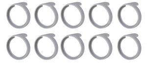 (10 PACK) NEUTRIK PXR-8 Grey ID Rings for Neutrik PX Series 1/4" Cable Mount