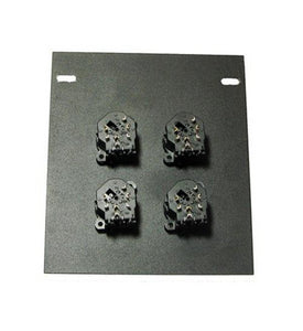 PROCRAFT FPML Mini Floor Pocket / Stage Box Loaded w/ 4) NCJ6FI-S Combo Jacks