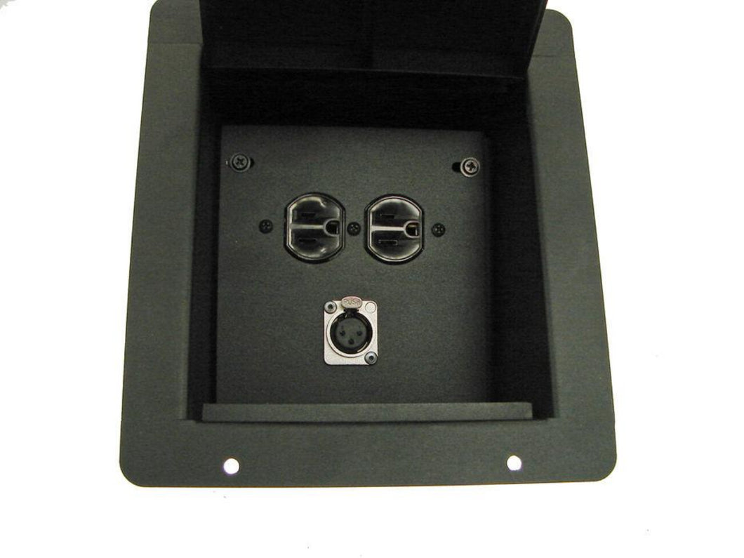 PROCRAFT FPML-1DUP1X Recessed Stage Pocket / Floor Box w/ 1AC+1CH (any config)