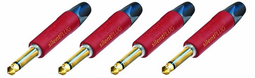 4 Pack Neutrik NP2X-AU-SILENT 2 Pole 1/4