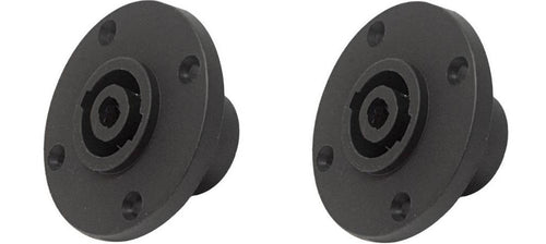 2 PC-TSC010 4-Pin Round Speakon Male Panel Locking Speaker Connector NL4MPR sim.