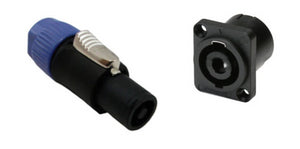 NEW Pair PC-TSC033 & PC-TSC005 4 Pole Locking Speaker Connector - Speakon Style