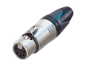 Neutrik NC5FXX 5Pin DMX Lighting Plug Female XLR Cable Connector Nickel & Silver