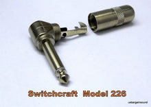 (4 PACK) SWITCHCRAFT 226 1/4" Mono Right Angle Cable Mount Plug - Solder Type