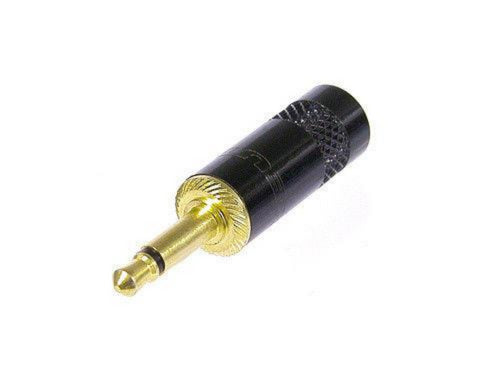 Neutrik Rean NYS226BG 3.5mm Mono Male Black Case-Gold Contacts 3.5 mm (1/8