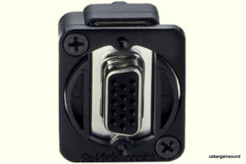 Switchcraft EHHD15FFB 15-Pin HD D-sub Connector Female to Female Black Housing