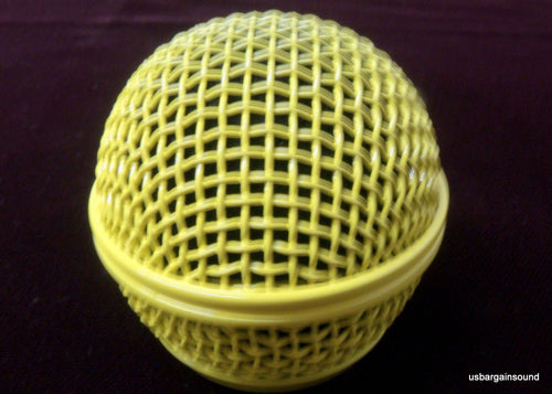 ProCraft Yellow Replacement Microphone Grille Fits Shure SM58, SV100 & Similar