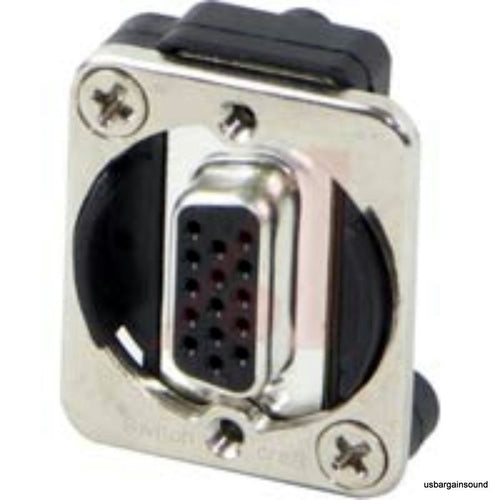 Switchcraft EHHD15FF 15-Pin HD D-sub Connector Female to Female Nickel Housing