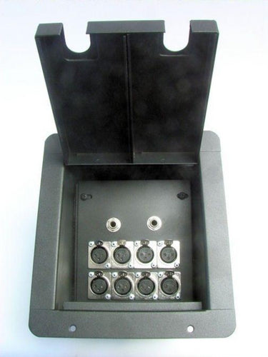 PROCRAFT FPML-8X2Q-BK - Recessed Stage Pocket / Floor Box Loaded 8) D 2) 1/4