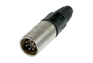 Neutrik NC6MX 6 Pole Male Cable Connector. Nickel Housing and Silver Contacts.