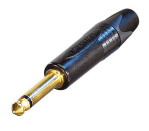 NEUTRIK NP2X-B 1/4" Mono Cable Mount Instrument Jack w/ Black Shell + Gold Contacts