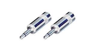 2 New Genuine Rean by Neutrik NYS226 3.5mm Mono TS Male Plug Nickel-Silver 1/8"
