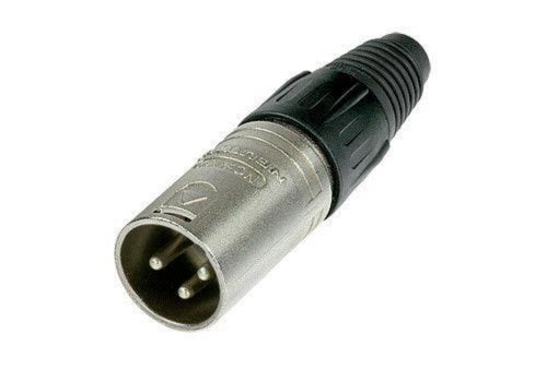 NEUTRIK NC3MX 3-Pin XLR Male Cable Mount Connector - Nickel Shell