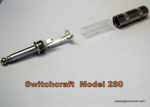 SWITCHCRAFT 280 1/4" 6.35 mm 2-Conductor Mono TS Phone Plug